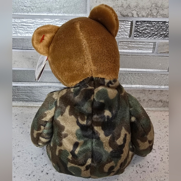 Ty - Hero - Beanie Baby Camouflage Bear - Picture 2 of 5